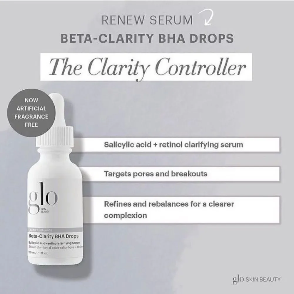 Glo Skin Beauty Beta-Clarity BHA Drops 1 fl. oz. Brand new in box